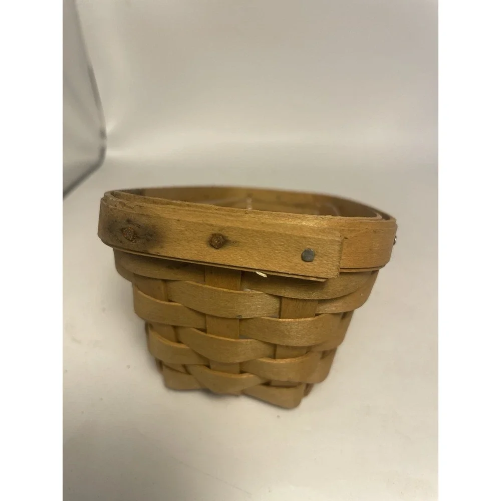 Longaberger Vegetable Slanted Basket - 1997 With Plastic Liner